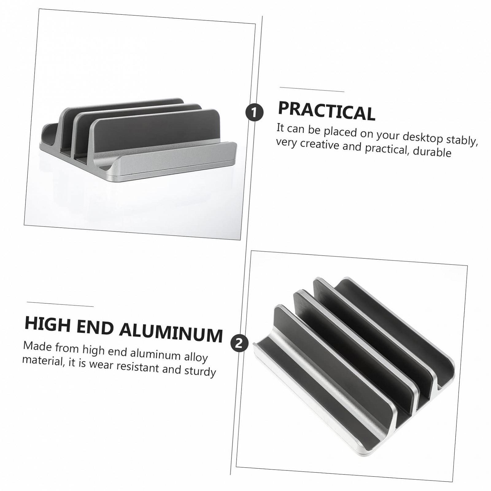 Вертикальна підставка для ноутбука Алюмінієвий сплав Практичний Тримач для столу та офісу Елегантний, фото №9