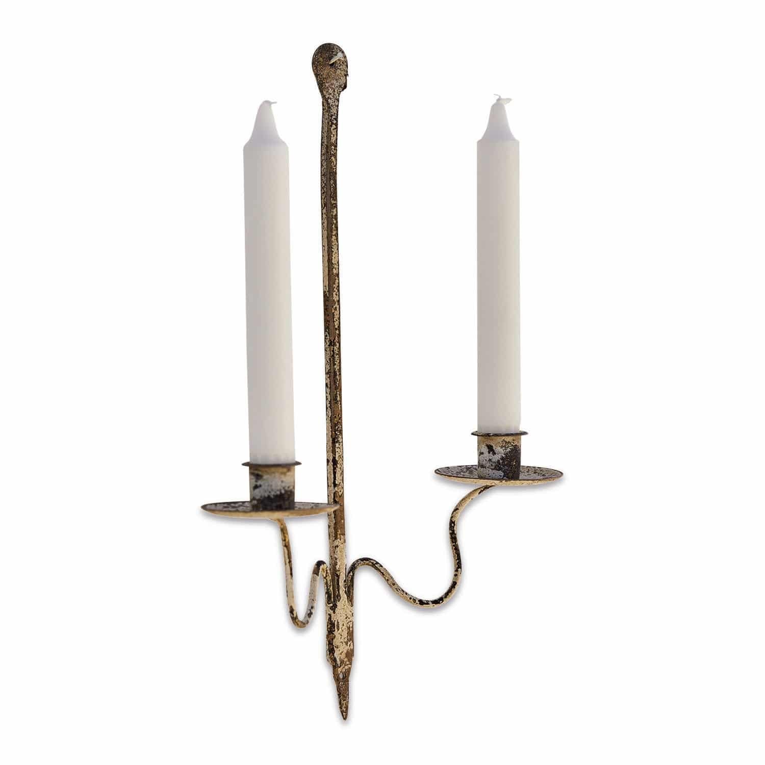 Настенный подсвечник Loberon Gaétan Античная отделка Исторический вид Ностальгический шарм Декоративное освещение Железо Античный черный, фото №2