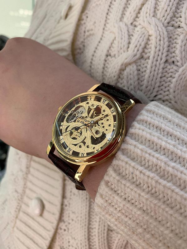 Годинник Winner Gold Brown, фото №3