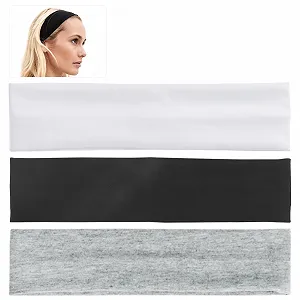 Набор из черных повязок на голову для женщин, спортивная. - Фото 1