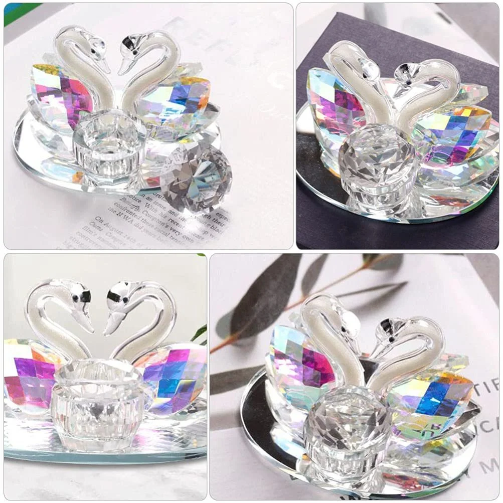 Мисочка для манікюру Lurrose Кришталева Скляна Чашка у Формі Лебедя Прозора, фото №8