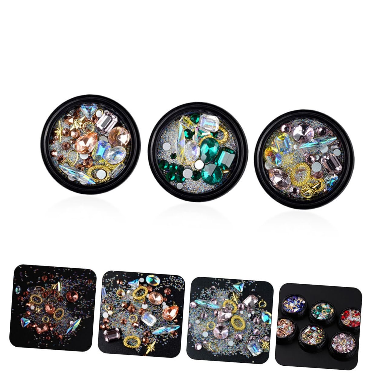 Украшения для ногтей MERRYHAPY ромбовидной формы для вечеринок, свиданий, подарок, легко наносить на натуральные и искусственные ногти, фото №7