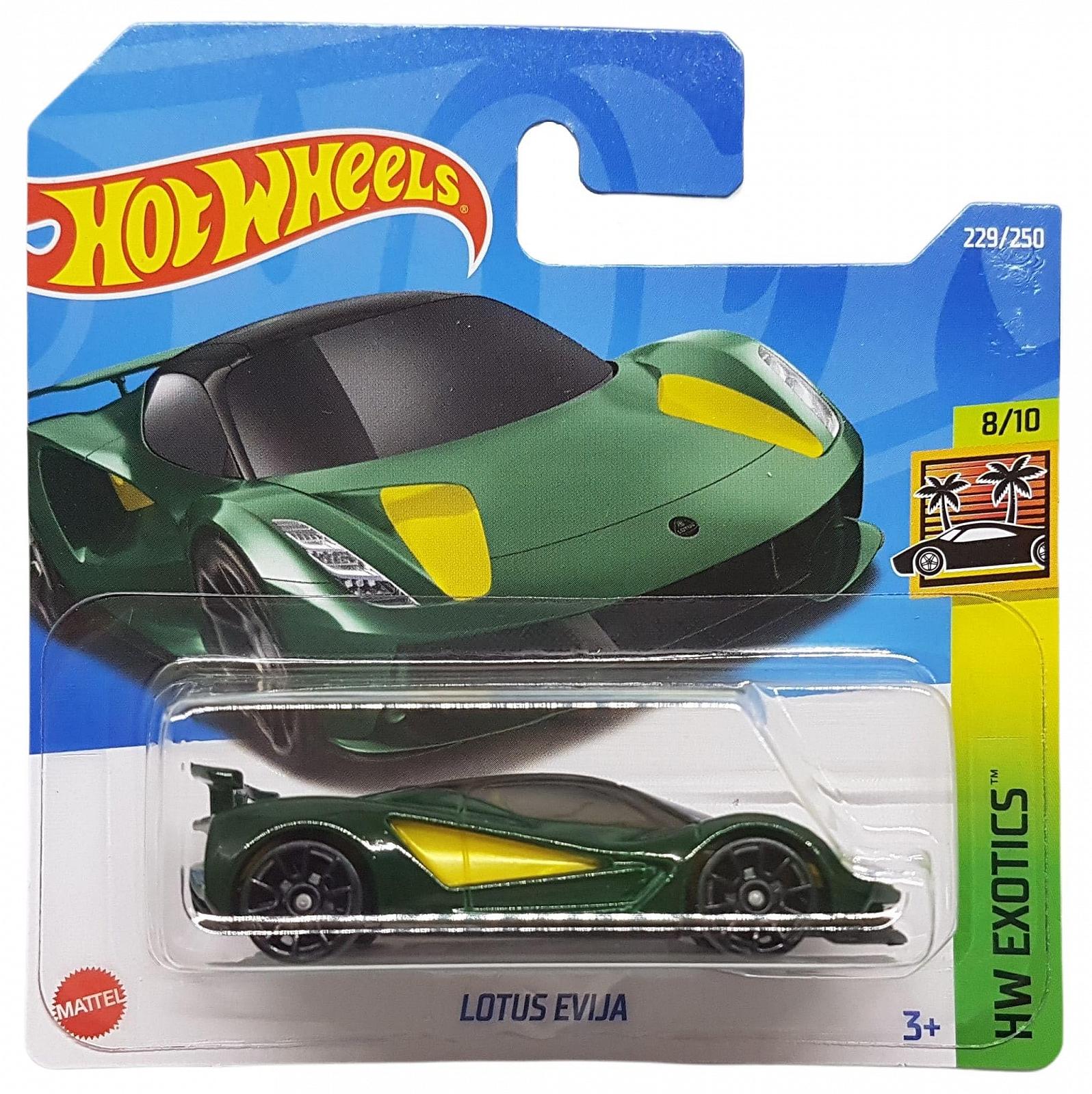 Автомобиль Hot Wheels HW Exotics Lotus Evija Short Card Темно-зеленый Mattel, фото №1