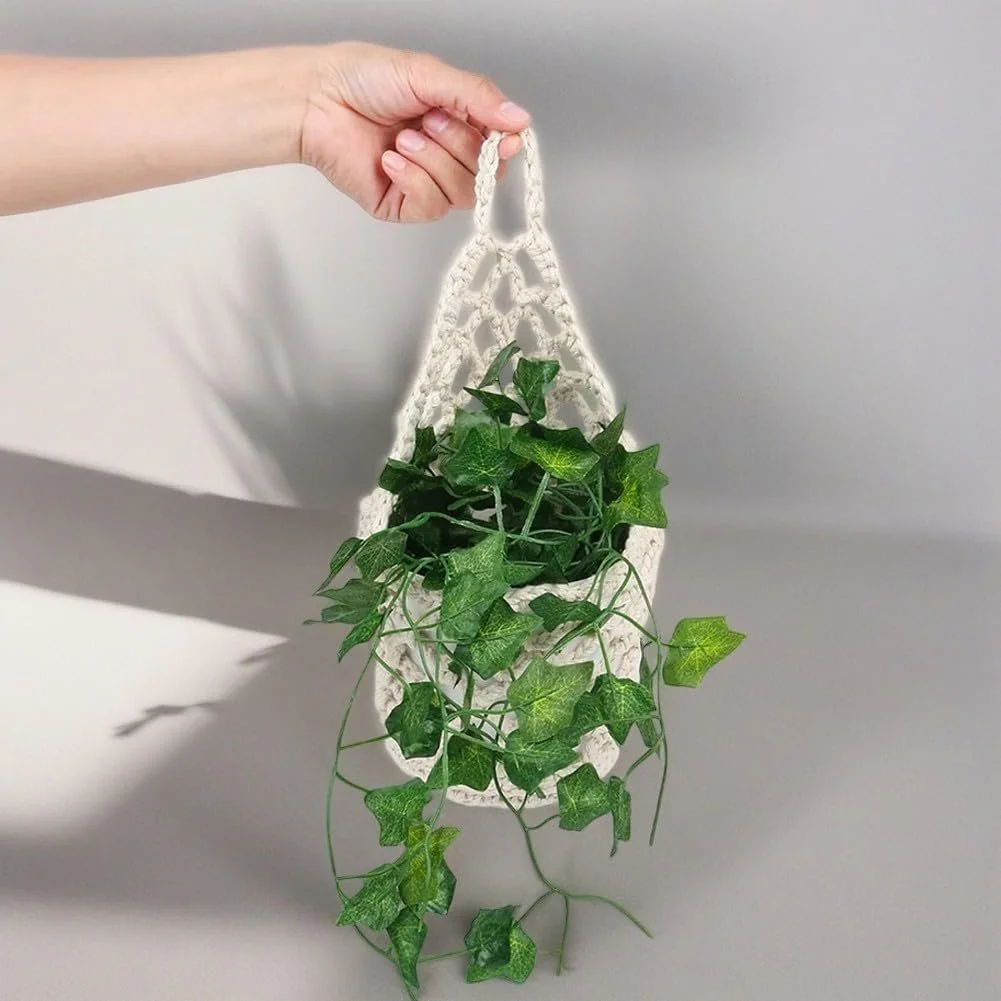 Підвісне кашпо CEWROM Macrame набір з 3 шт. декоративне бохо, фото №6 Підвісне кашпо CEWROM Macrame набір з 3 шт. декоративне бохо, фото №6