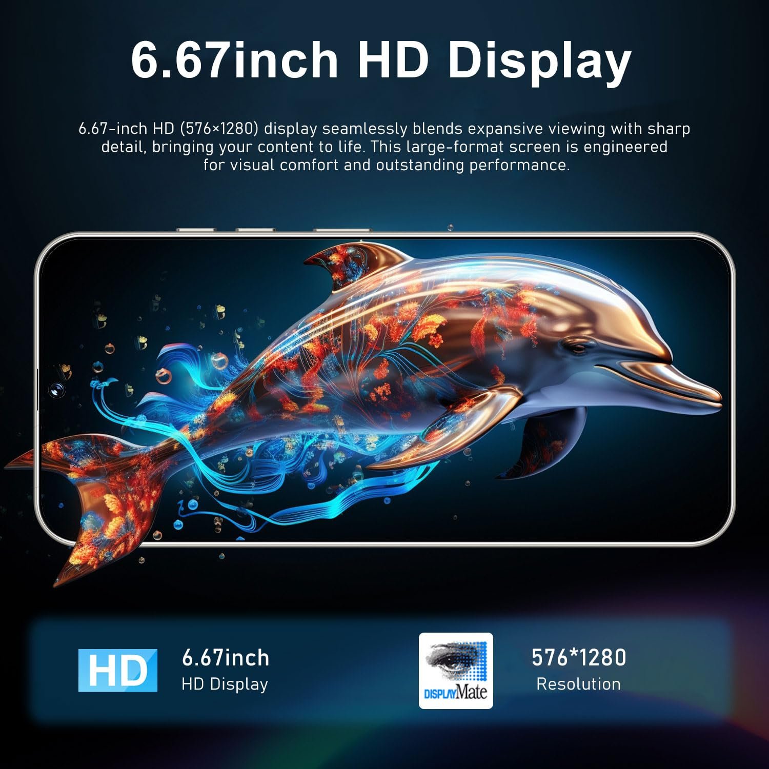 Смартфон Cell Phone 6.6" 2/16GB 3G Dual SIM Android 10.0 Orange, фото №6
