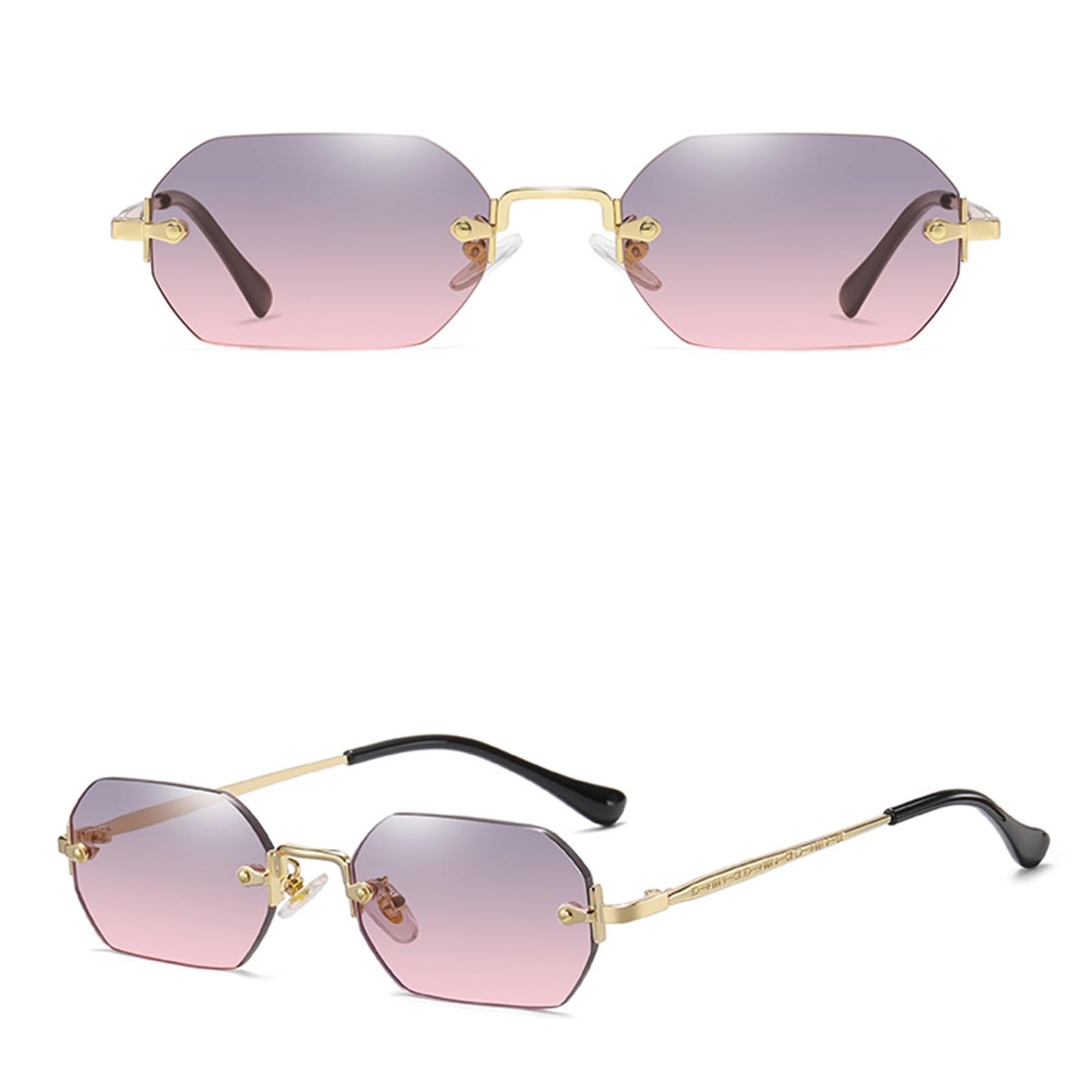 Сонцезахисні окуляри Ретро Прямокутні Безкаркасні для Жінок та Чоловіків, фото №4 Сонцезахисні окуляри Ретро Прямокутні Безкаркасні для Жінок та Чоловіків, фото №4