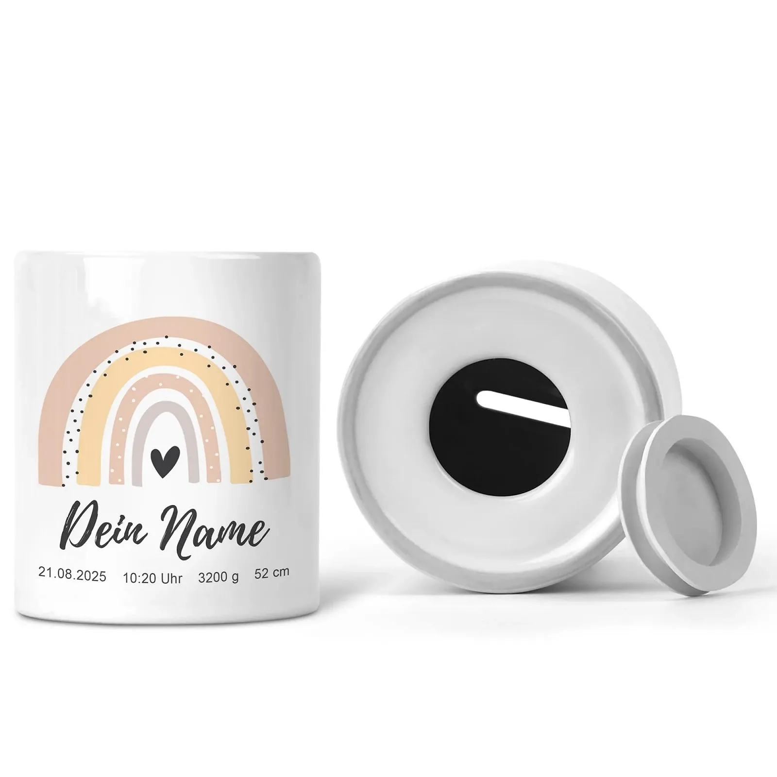 Скарбничка керамічна Rainbow Apricot 9.4 x 8 см, фото №8