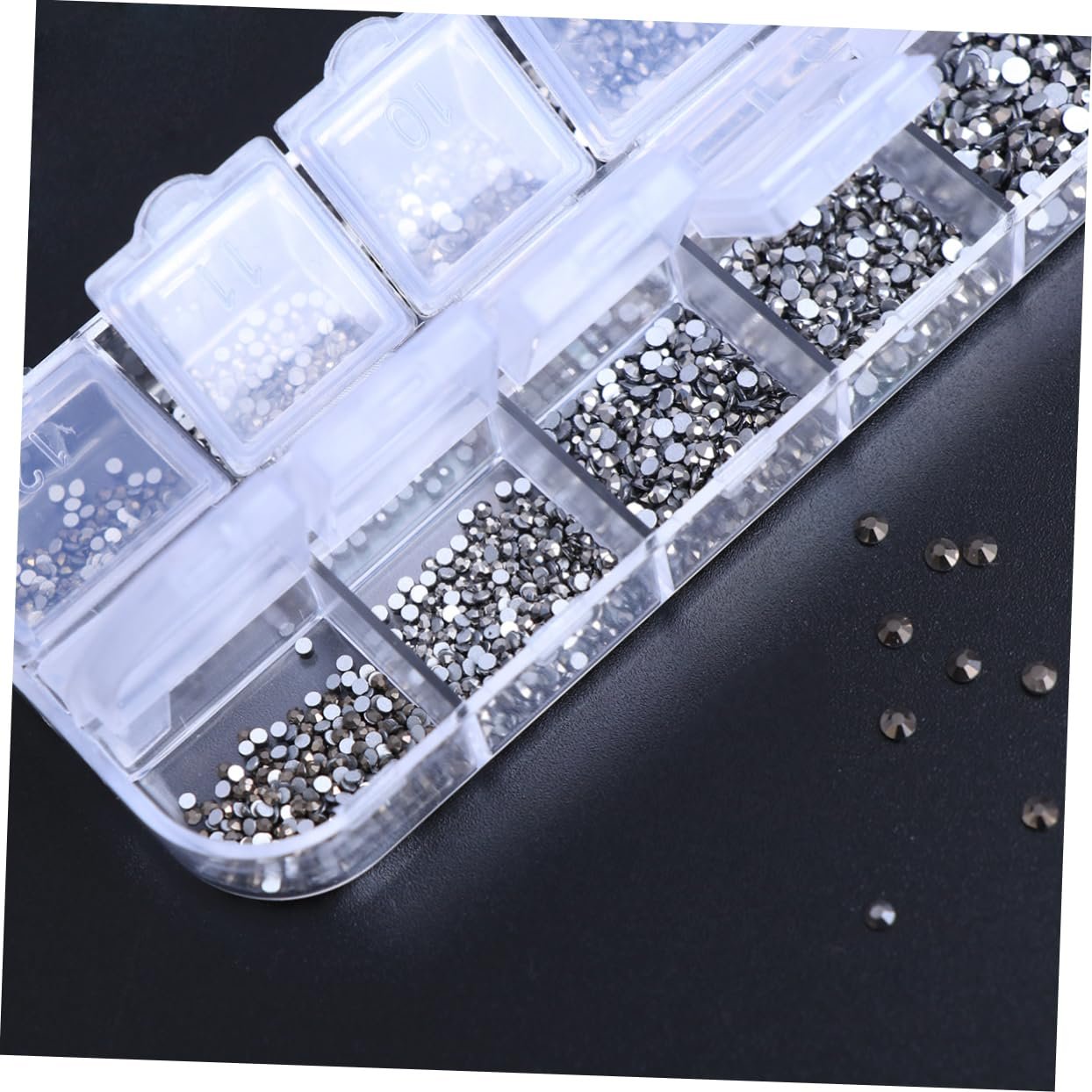 Стрази STOBOK 6720 шт. Плоскі круглі кристали, фото №4