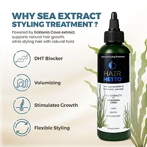 Сыворотка для роста волос HAIRMETTO Экстракт Ecklonia Cava, витамины MSM, ниацинамид и биотин, 118 мл synthetic.ua - Фото 1