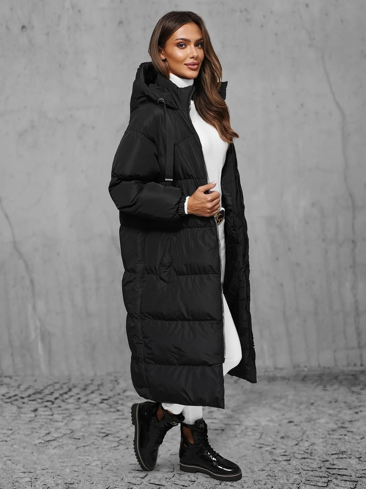 Женское зимнее пальто OZONEE JS/5M3163Z, фото №2 Женское зимнее пальто OZONEE JS/5M3163Z, фото №2