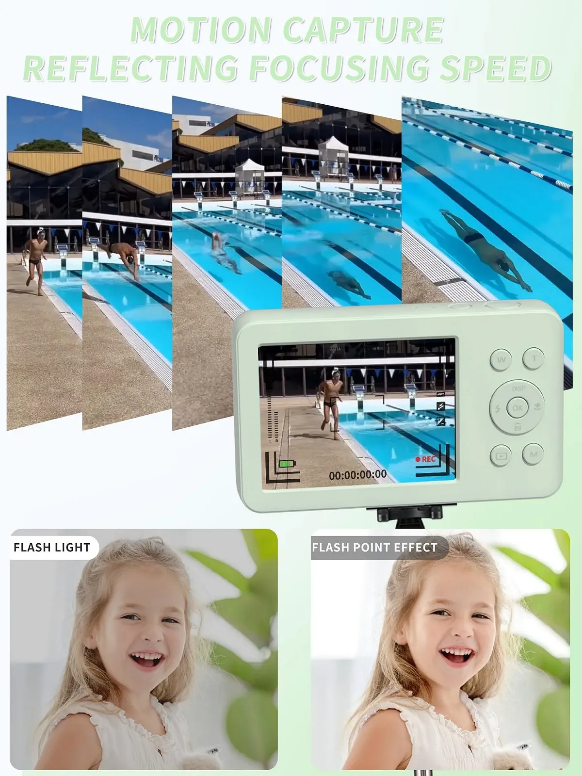 Цифрова фотокамера MUTRAIN X10 1080P 32G Green, фото №7