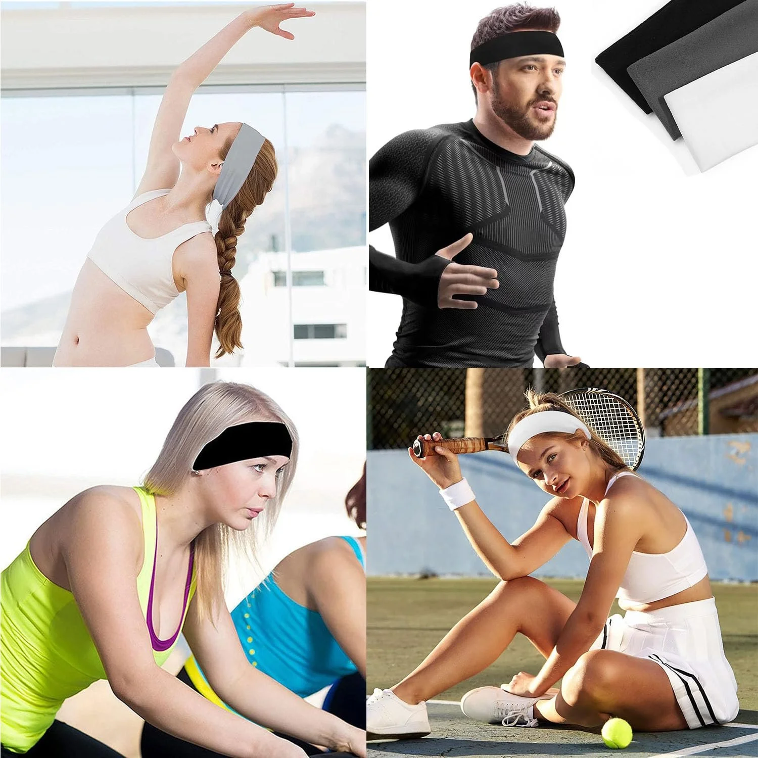 Пов'язка на голову 5 см Унісекс М'яка Еластична, фото №5