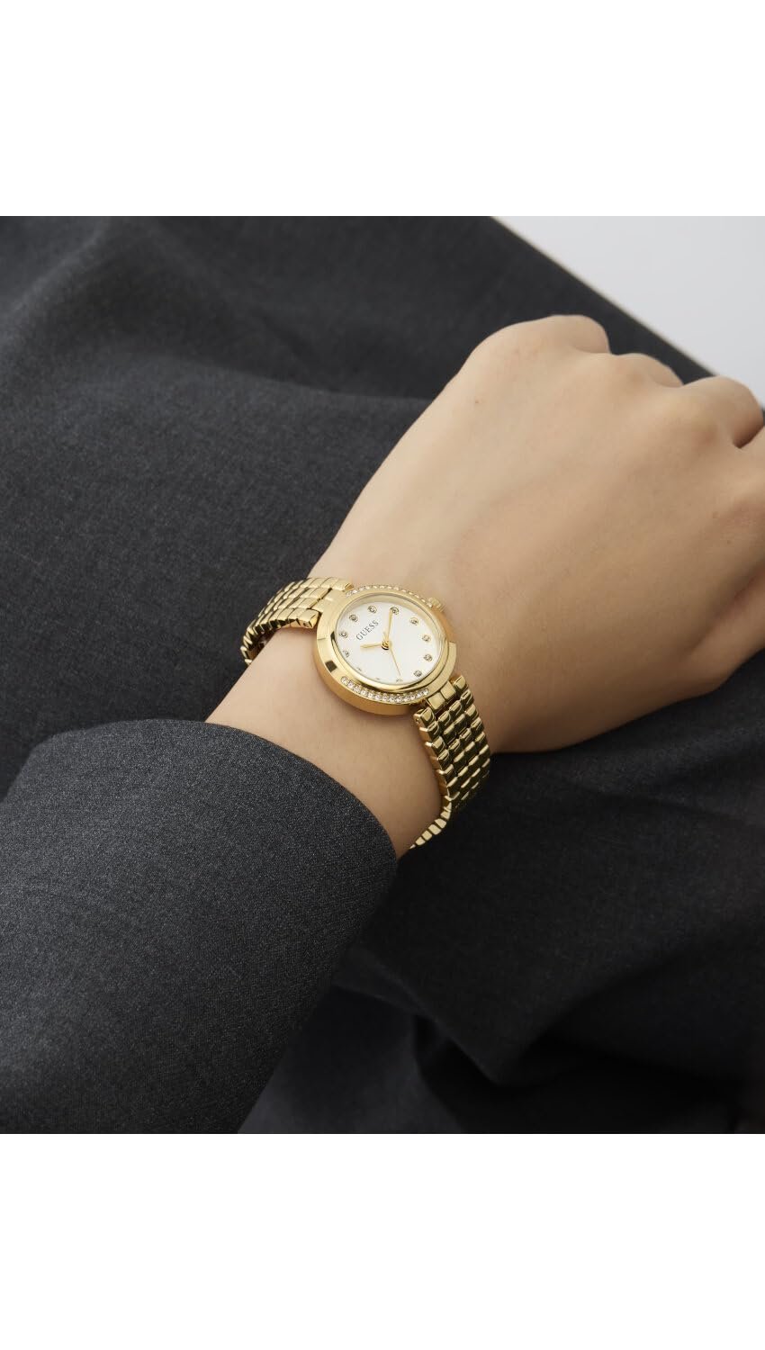 Женские часы GUESS Clara GW0930L2, нержавеющая сталь, золото, фото №5