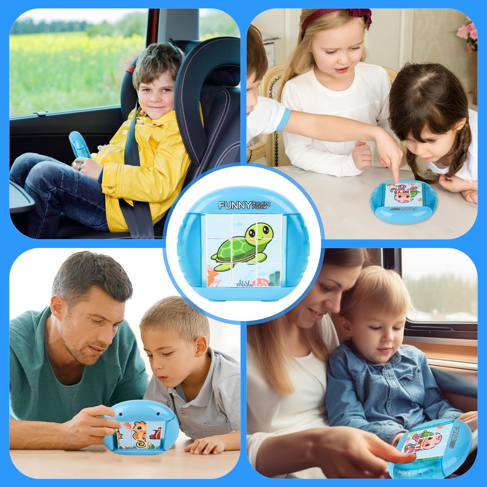 Пазл 3D 4-в-1 Montessori Sea Life 9 деталей, фото №7