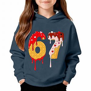 Худи Meme Six Seven 67 Y2K с длинными рукавами, толстовка с капюшоном и принтом 67, удобные свитшоты, преппи свитшот, модный джемпер для девочек и мальчиков synthetic.ua - Фото 1