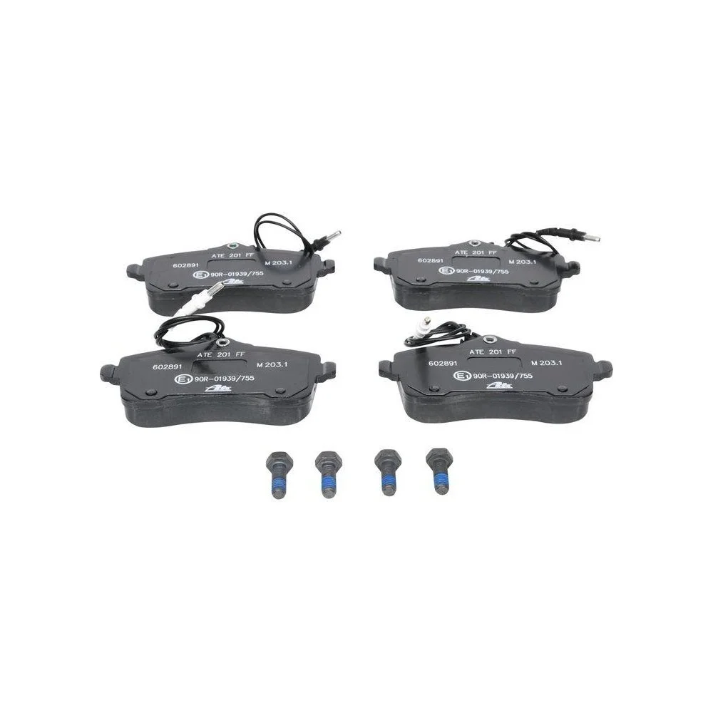 Комплект тормозных колодок, дисковый тормоз ATE 13.0460-2891.2 для PEUGEOT, передняя ось, фото №1