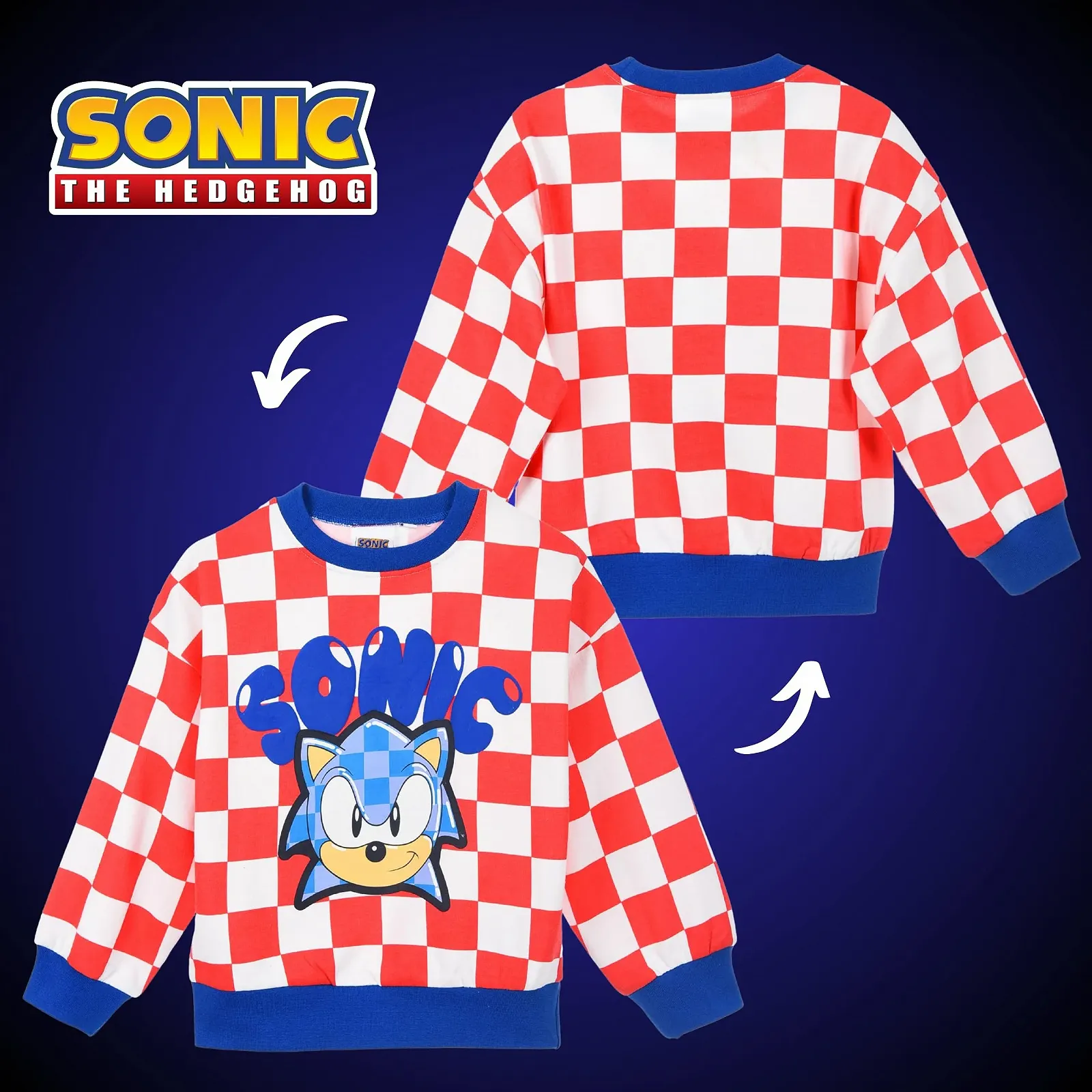 Джемпер Sonic The Hedgehog Хлопковый для мальчиков Подарок для детей Размеры от 4 до 12 лет, фото №7 Джемпер Sonic The Hedgehog Хлопковый для мальчиков Подарок для детей Размеры от 4 до 12 лет, фото №7