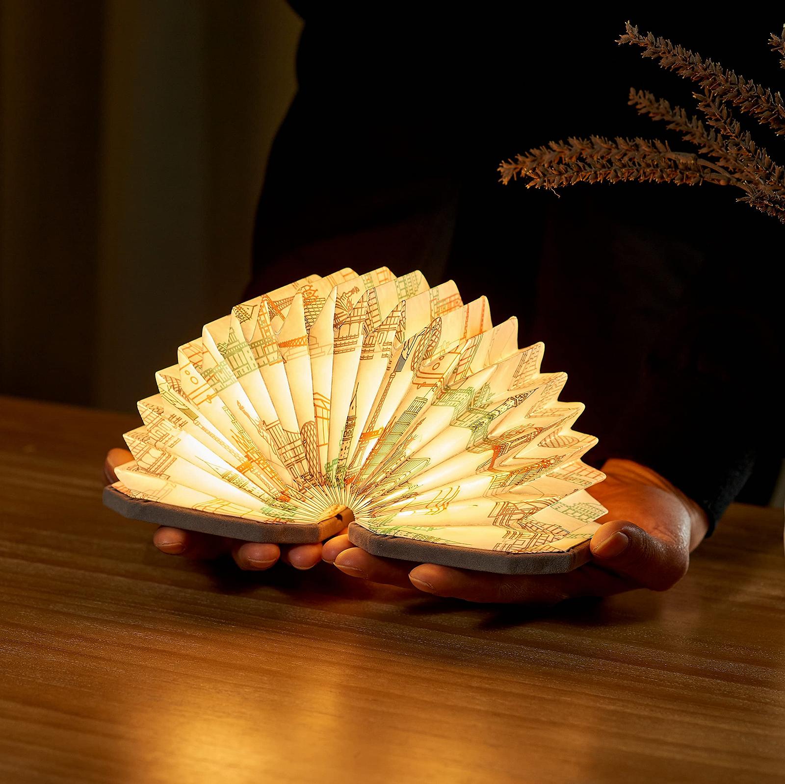 Настільна лампа Gingko Velvet Accordion Lamp Оксамит Grey Landmark (Сірий), фото №4