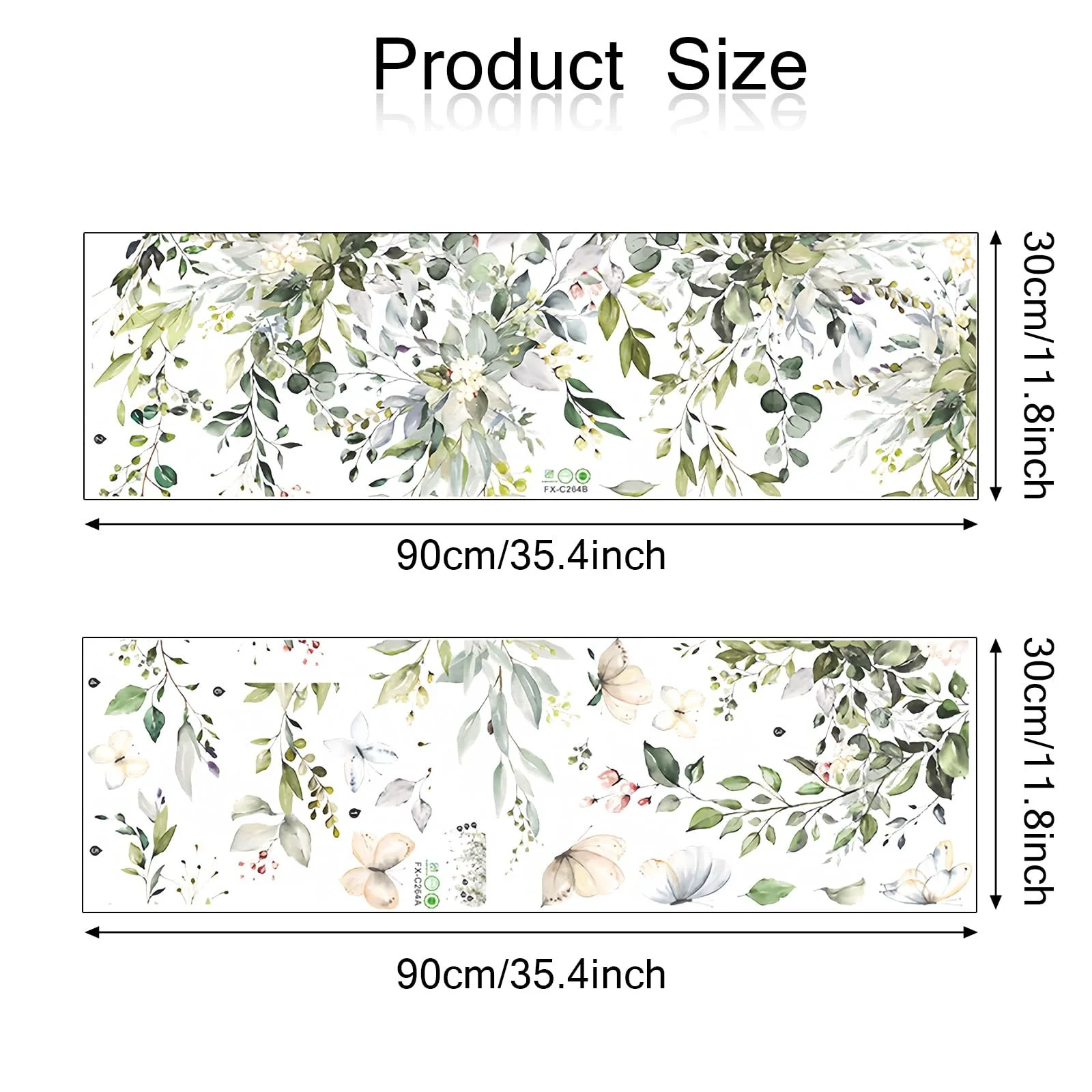 Наклейка на стіну Dokeno Plants Green Leaves, фото №2