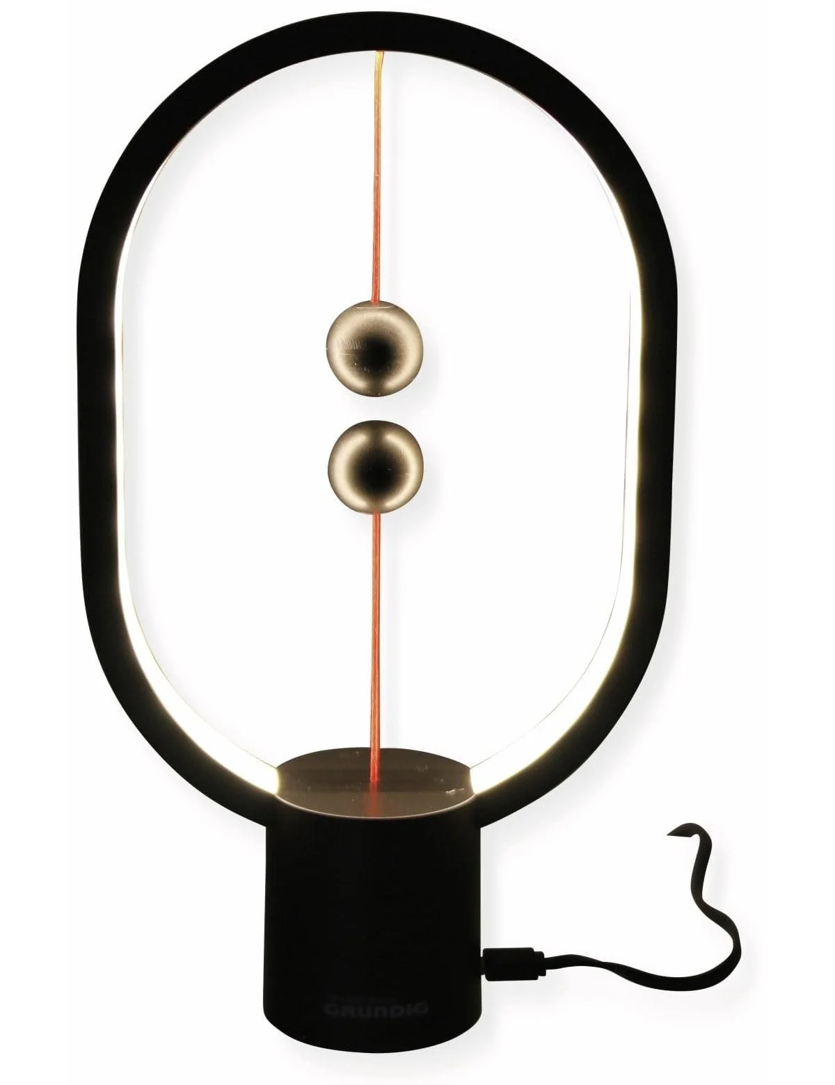 Настільна лампа Grundig Метал Чорна, фото №2