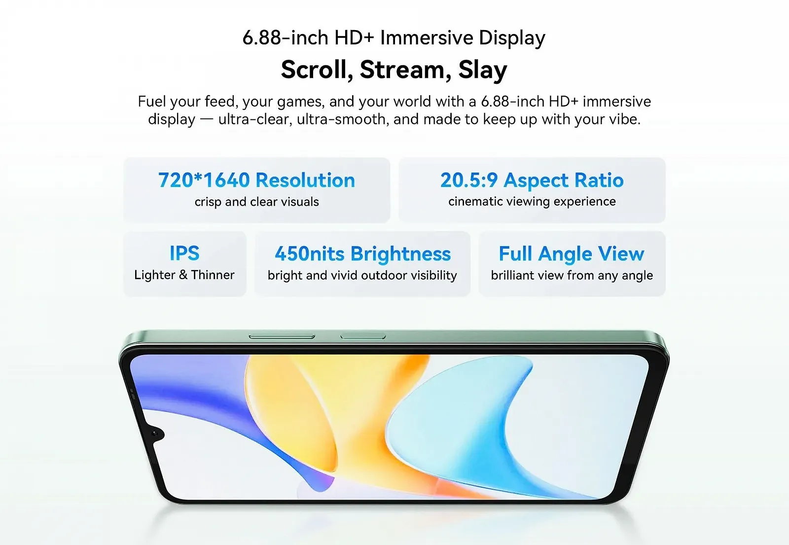 Смартфон Blackview Shark 6 5G 6,88 дюйма 120Гц Unisoc T8100 24ГБ RAM + 128ГБ 16Мп + 2Мп 5000мАч Glacier Blue, фото №2