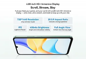 Смартфон Blackview Shark 6 5G 6,88 дюйма 120Гц Unisoc T8100 24ГБ RAM + 128ГБ 16Мп + 2Мп 5000мАч Glacier Blue synthetic.ua - Фото 1