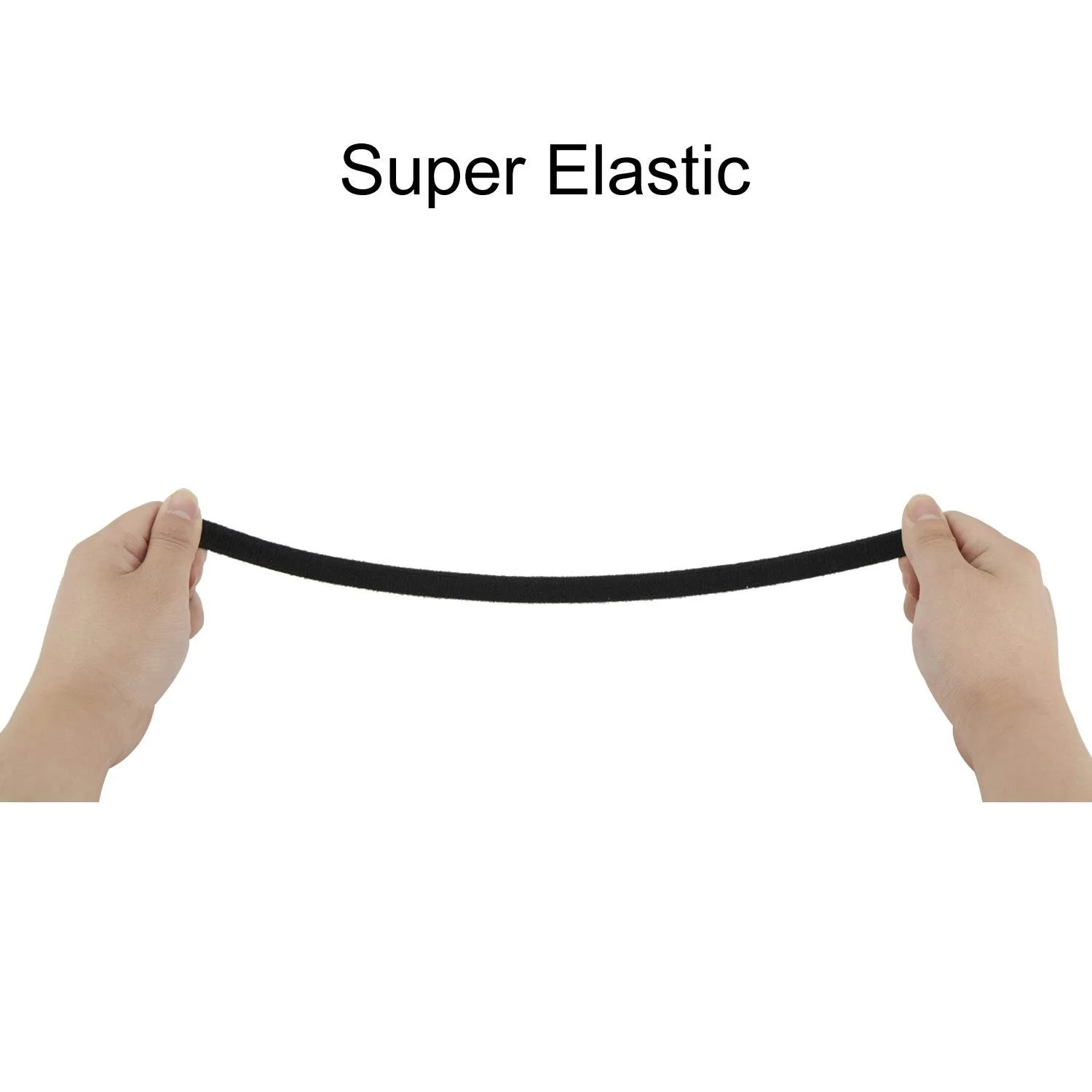 Обруч Тканинний Однотонний Чорний, фото №6