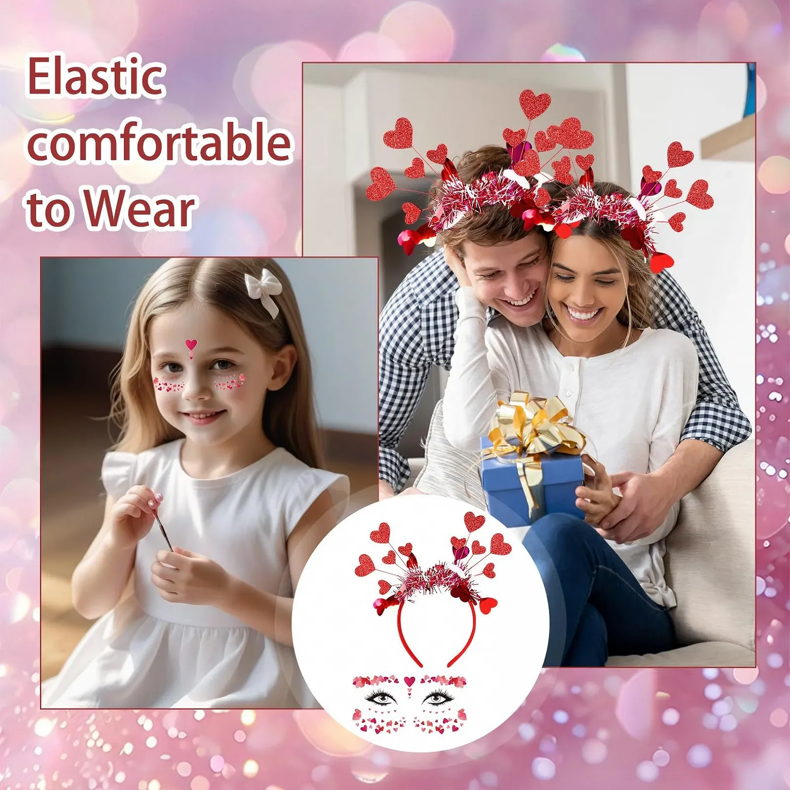 Обруч Amor xianshi Серце Червоний, фото №4