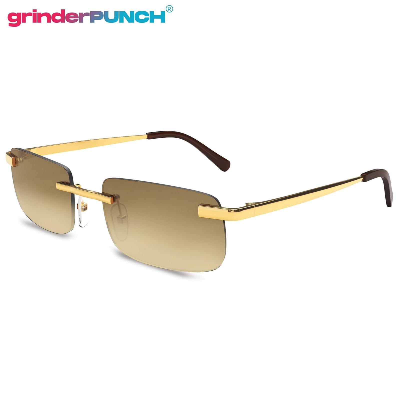 Сонцезахисні окуляри grinderPUNCH Прямокутні Без оправи, фото №5