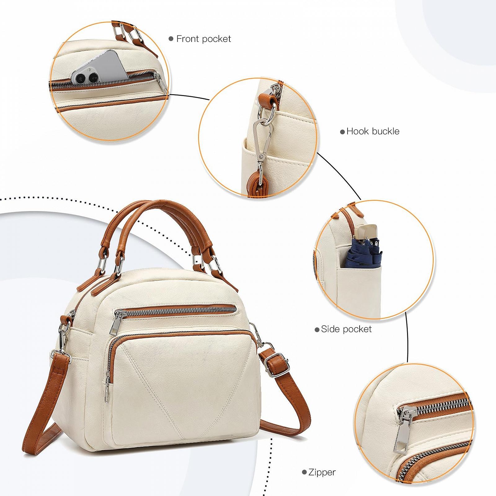 Сумка женская Miss Lulu Fashion Crossbody Bowler Style с ручкой, фото №2