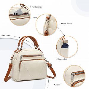 Сумка женская Miss Lulu Fashion Crossbody Bowler Style с ручкой synthetic.ua - Фото 1