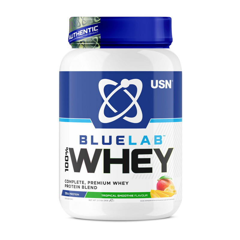 Blue Lab 100 Whey Premium Protein 908 g tropical smoothie, фото №1