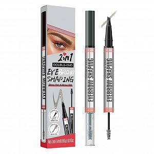 Карандаш + гель 2-в-1 Microblading 4 Micro Fork Tips Водонепроницаемый Несмазывающийся - Фото 1