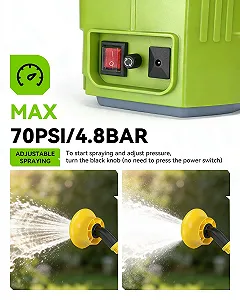 Акумуляторний садовий обприскувач 20L 4.8 Bar 2 x 2000 mAh з 5 насадками synthetic.ua - Фото 1