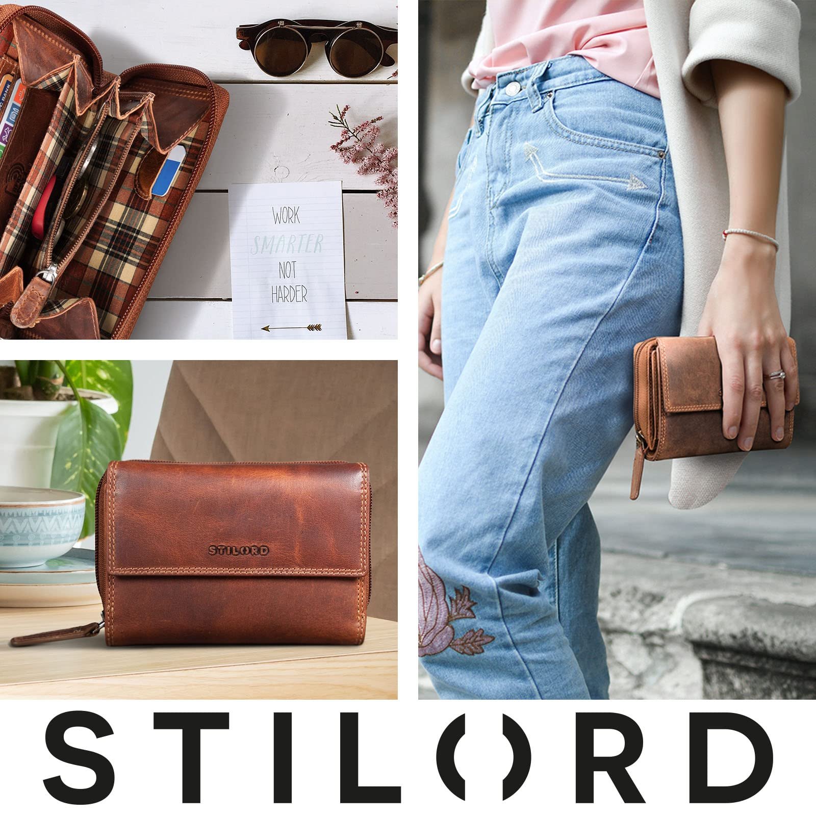 Гаманець STILORD Thea Жіночий Шкіряний RFID Захист, фото №7