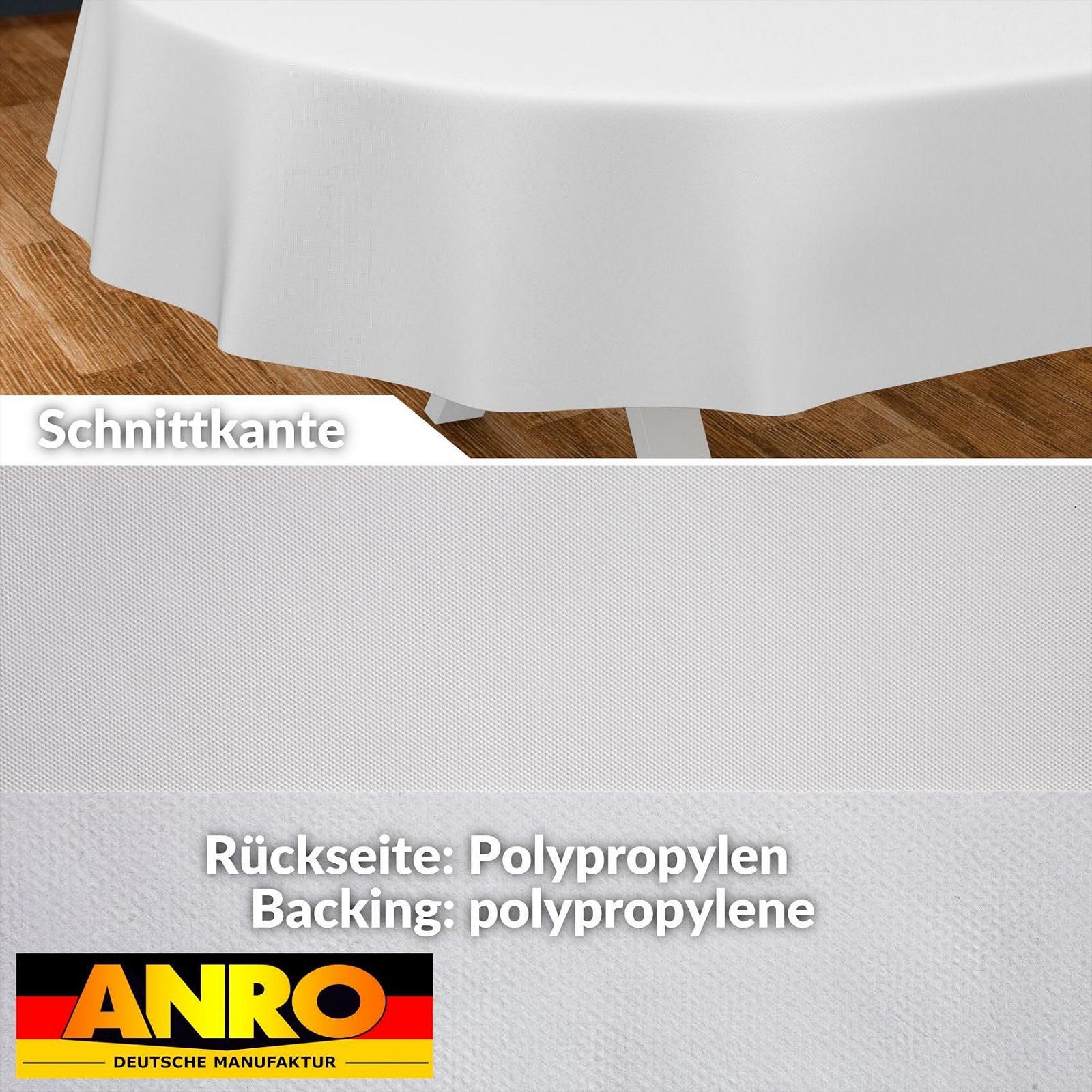 Скатертина Oilcloth Washable Oval Cut Edge White 200 x 140 см, фото №2