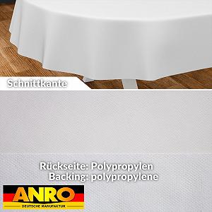 Скатертина Oilcloth Washable Oval Cut Edge White 200 x 140 см synthetic.ua - Фото 1