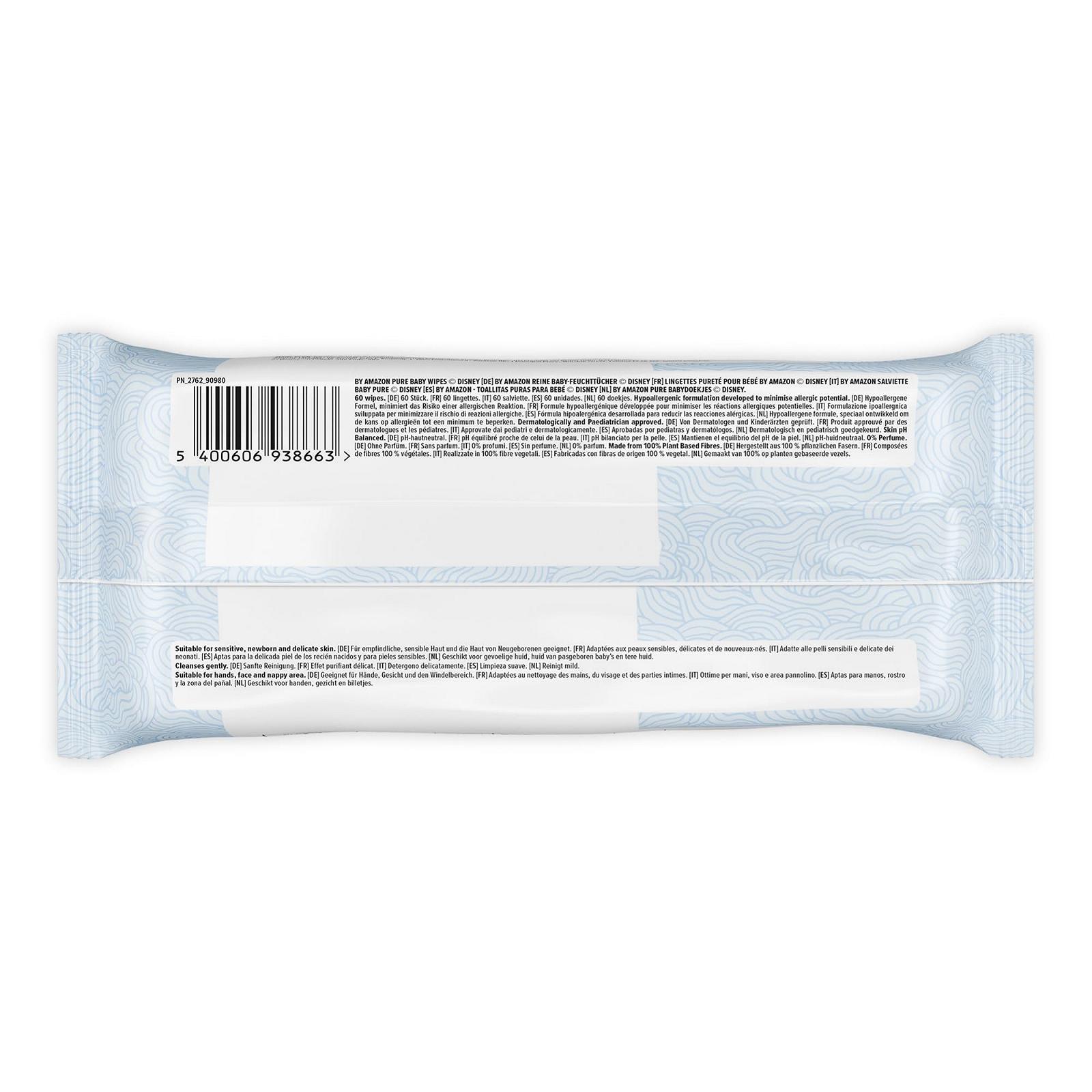 Салфетки детские Mama Bear Disney Ultra Sensitive Без запаха 720 штук (12 упаковок по 60 штук), фото №4