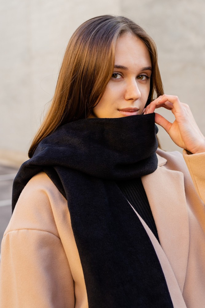 Флісовий шарф Without long black, фото №4