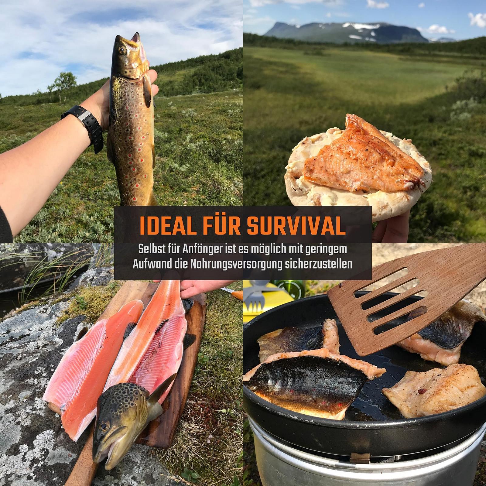 Набір для риболовлі FAR-OUT Survival, міні-набір для риболовлі Outdoor Bushcraft, компактний набір для риболовлі для виживання, фото №5