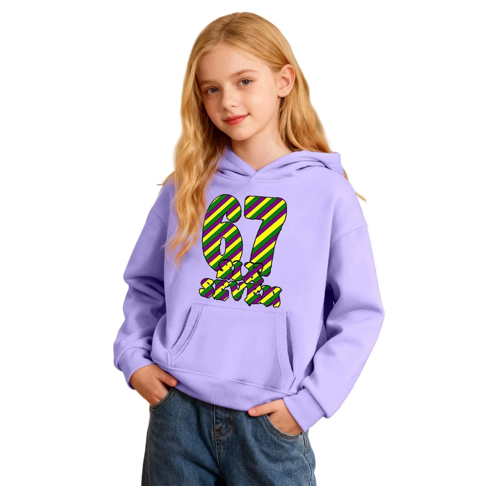 Худи для девочки 67 Серия Pullover Kinder Модель С рисунком Цветной, фото №1