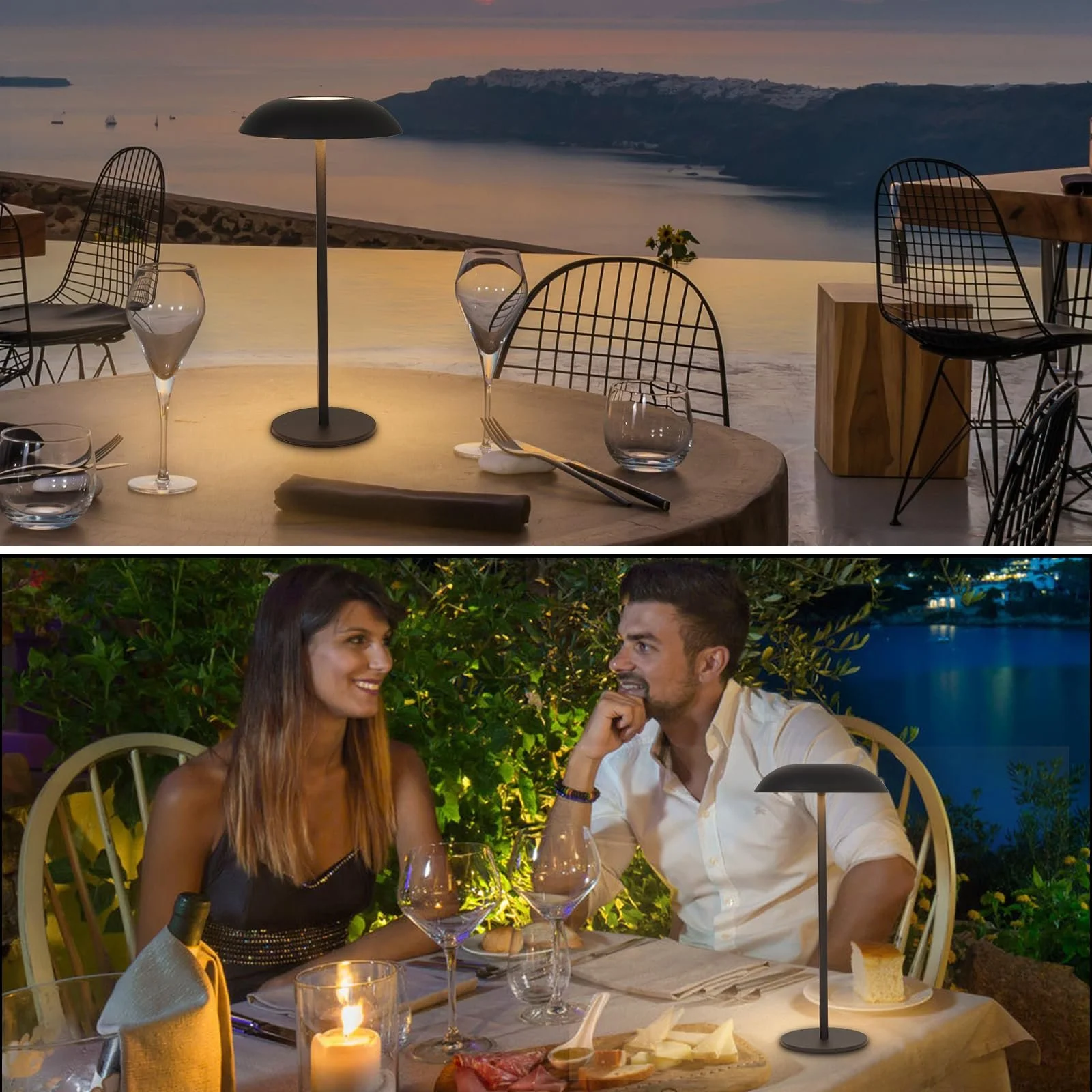 Настільна лампа LED Бездротова акумуляторна з димуванням USB Вулична 3000 K - 6000 K Металева, фото №7