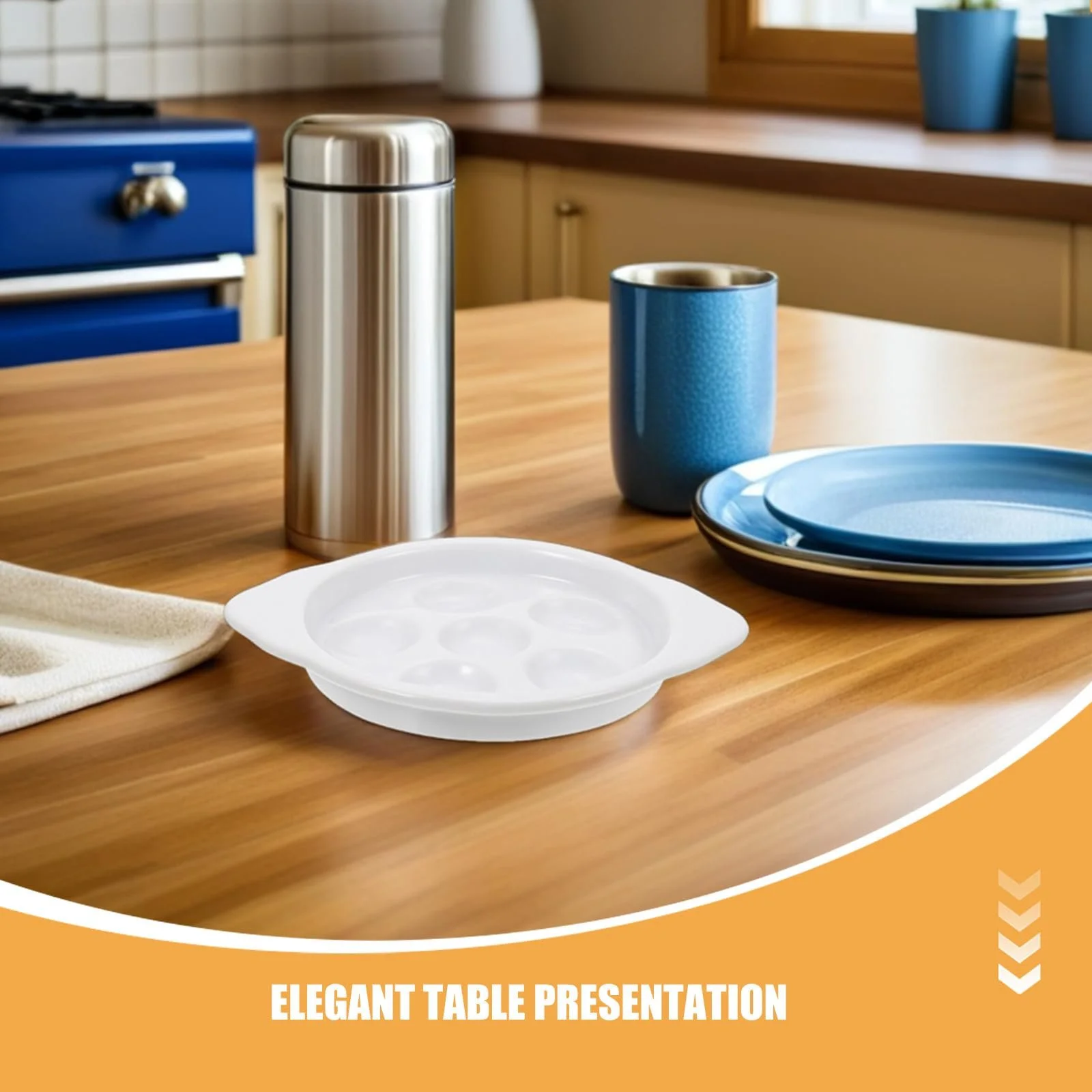 Набор посуды для подачи улиток GLEAVI 4 предмета керамический 17,8 cm французская форма для запекания белый, фото №6