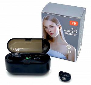 Беспроводные наушники TWS F9 Wireless PowerBank Дисплей - Фото 1