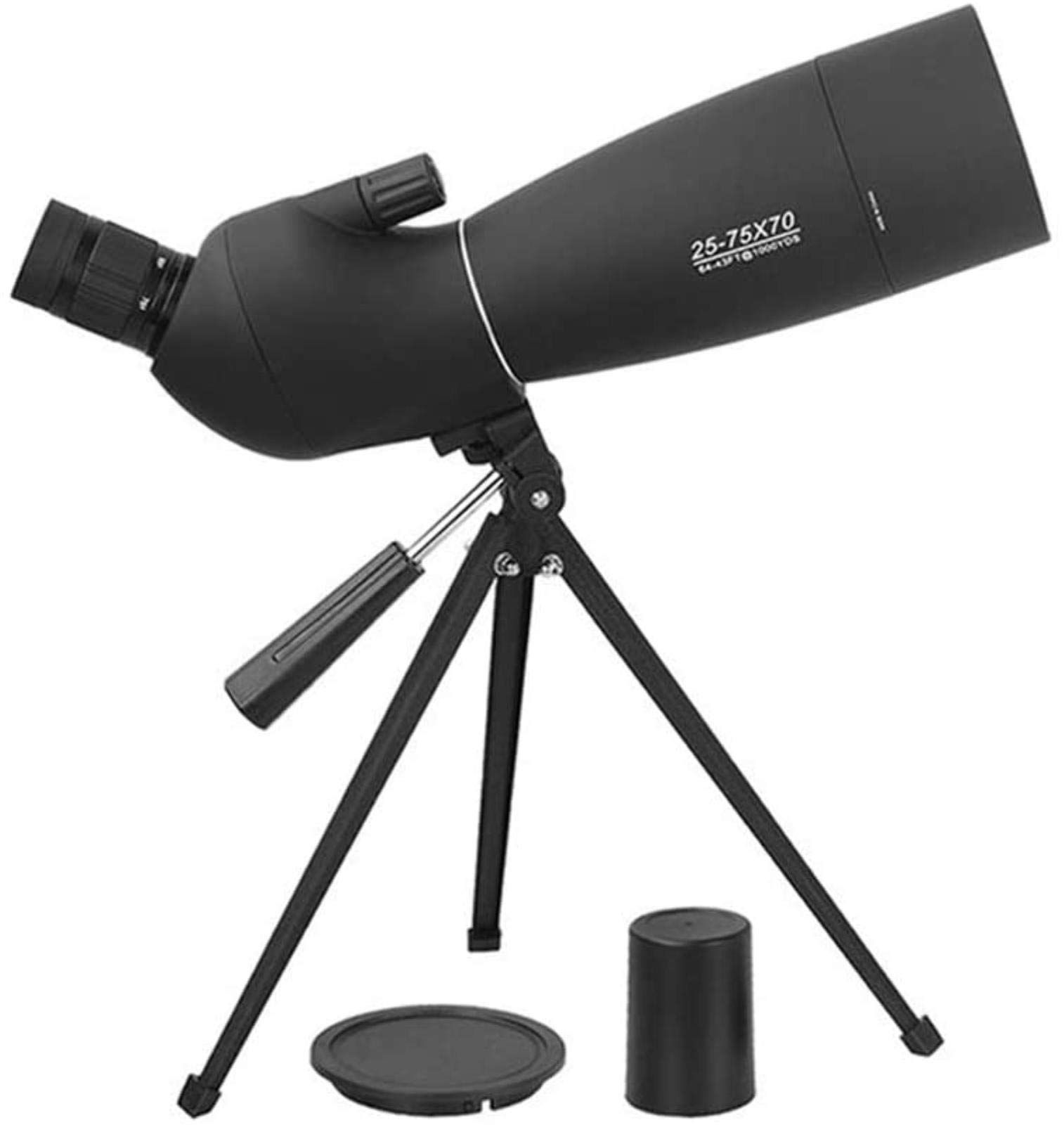 Компактный монокуляр 25-75x70 с HD зумом с BAK4 Porro FMC-призмой 45 градусов для наблюдения за птицами, астрономических ландшафтов, со штативом, фото №4