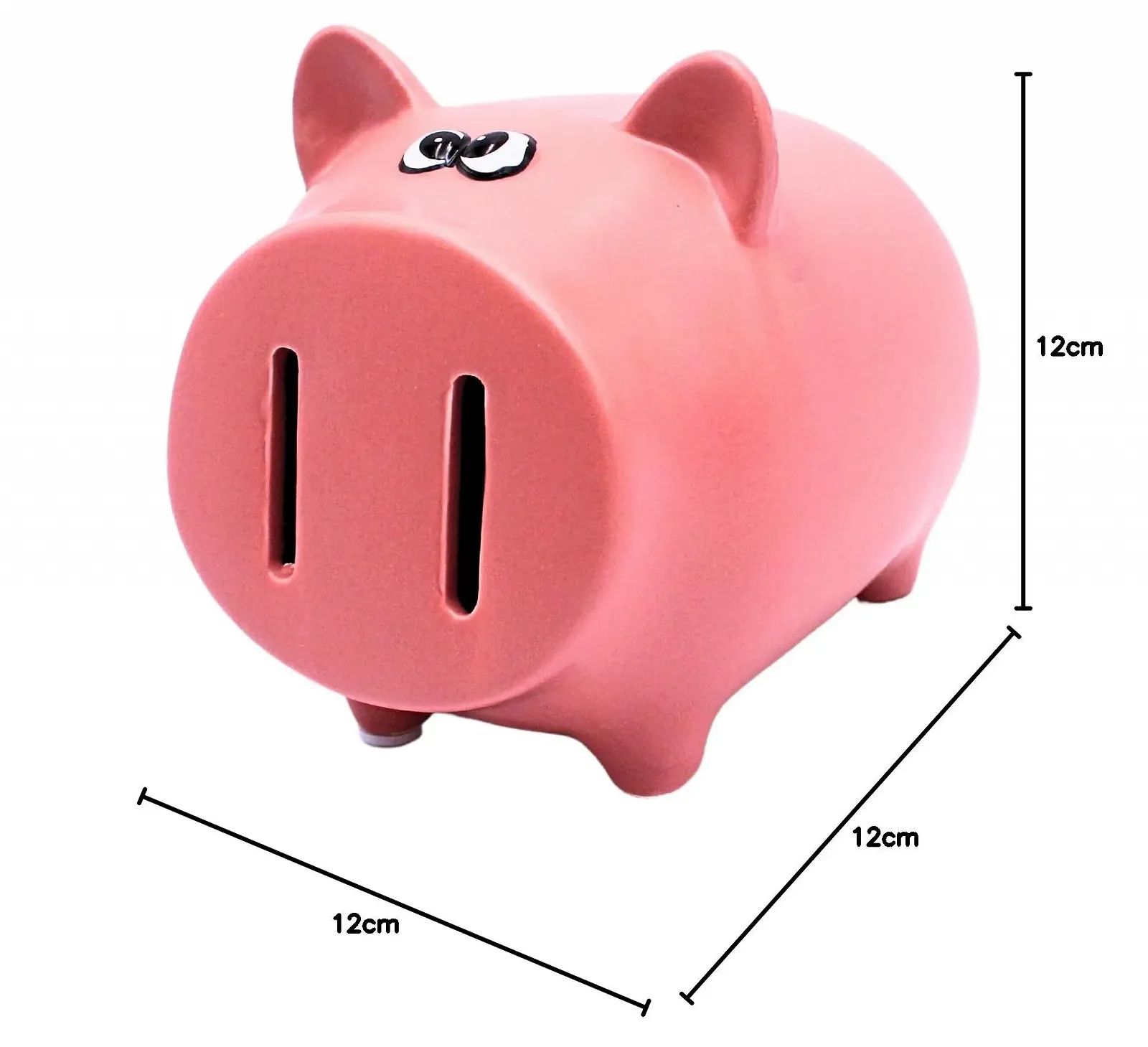 Скарбничка керамічна рожева 13 x 15 x 12 см, фото №9