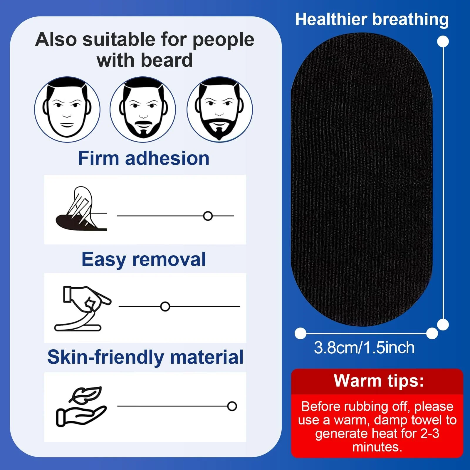 Смужки для рота для сну (30 шт. в упаковці), Антихрап, фото №1