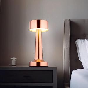 Настольная лампа Globo Медная Touch Dimmer Аккумуляторная LED Высота 21 см synthetic.ua - Фото 1