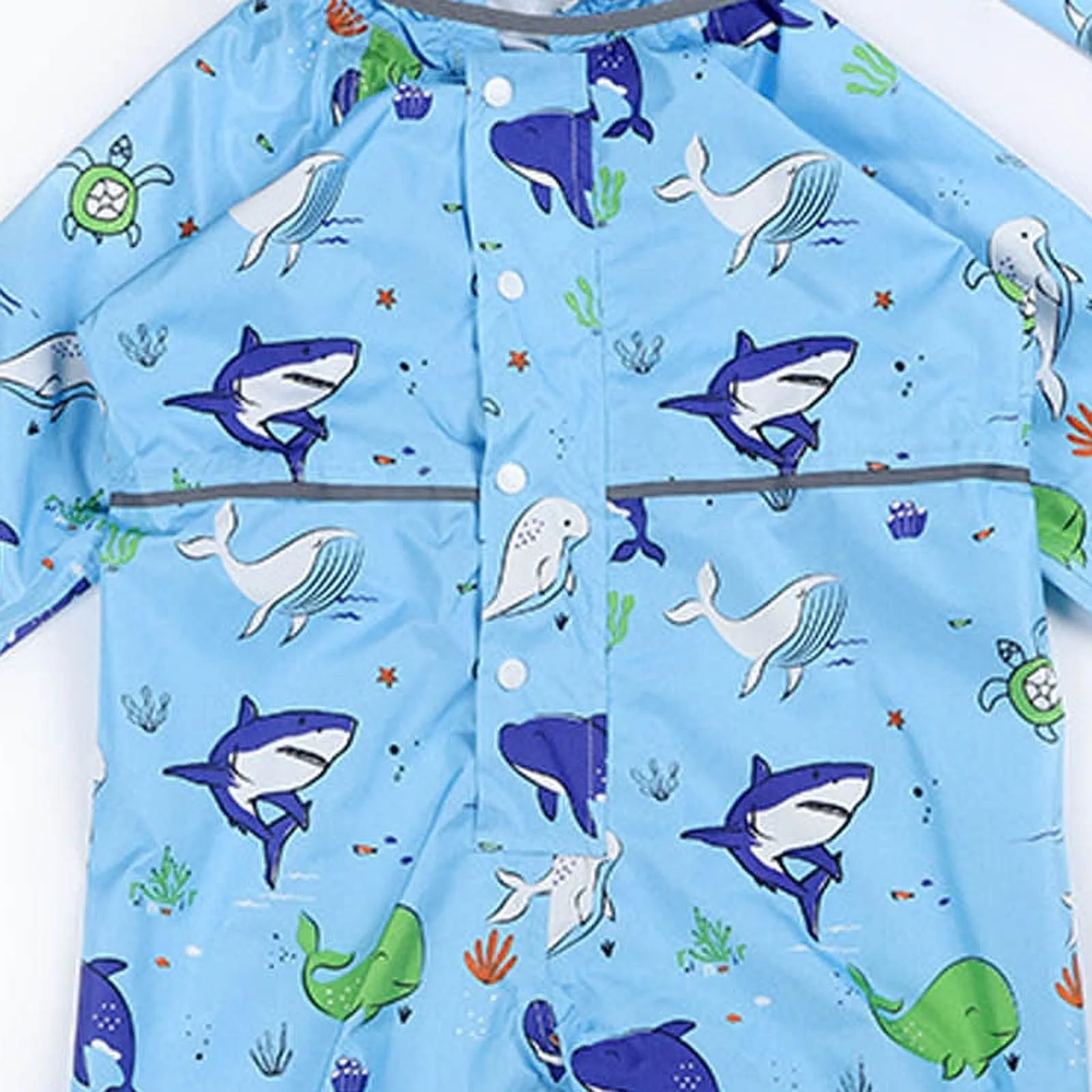 Дитячий суцільний водонепроникний дощовик з капюшоном, фото №5 Дитячий суцільний водонепроникний дощовик з капюшоном, фото №5