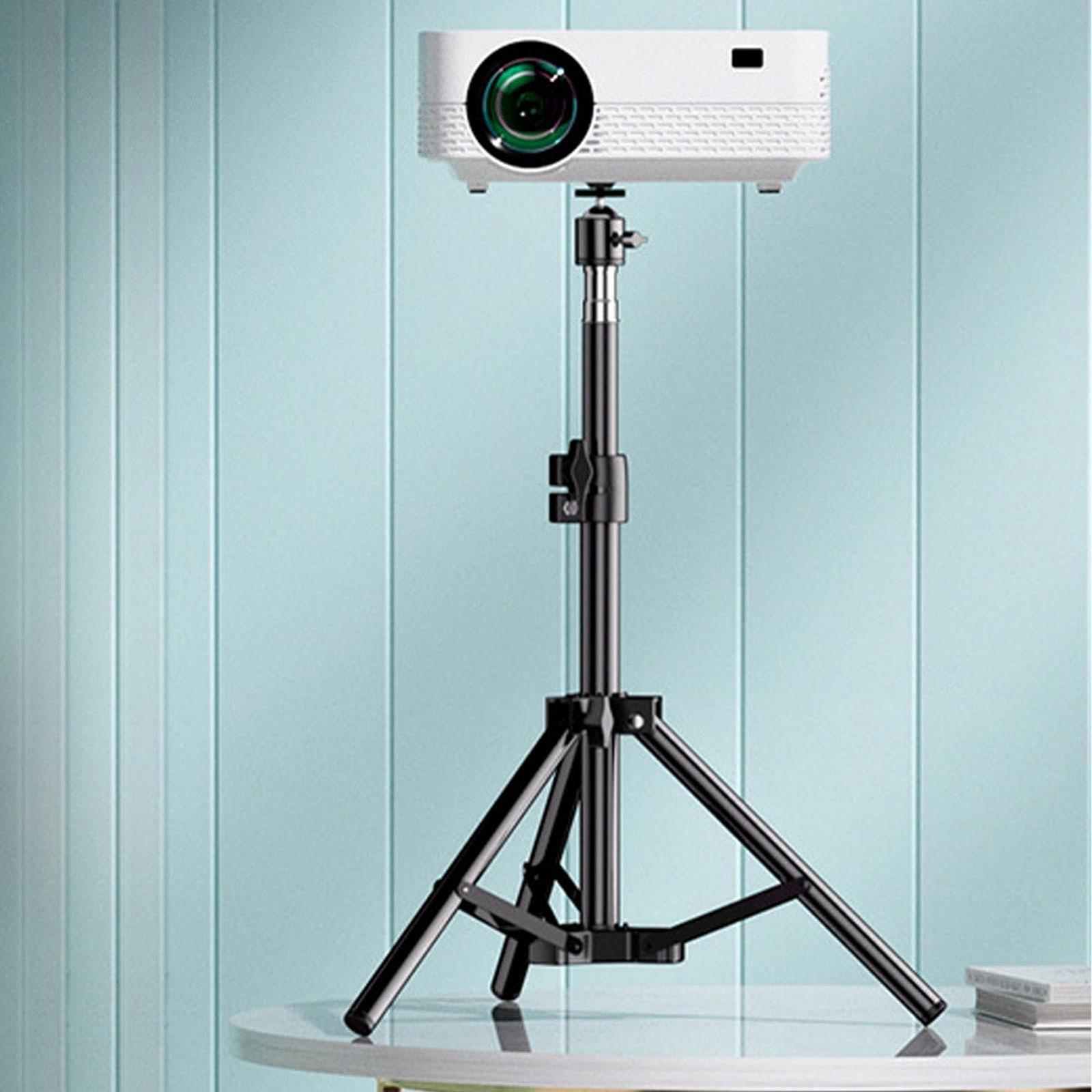 Складная стойка для проектора - стойка для электрооборудования, регулируемая по высоте стойка | Штатив для ноутбука, держатель для проектора, выдвижной прикроватный штатив, штатив для панорамного наклона для дома, фото №5